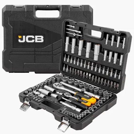 JCB 108 részes szerszámkészlet króm-vanádium acél